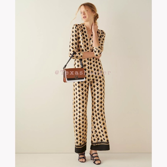 NWT Cole Haan Mini Leather Shoulder Bag Black/White/British Tan - Picture 2 of 16